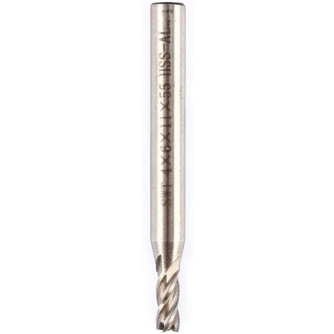 Fraise en Bout TANABATA 4mm, 4 Cannelures, Pour Acier, Bois et Fer - 1 Pièce 7 Fraise en Bout TANABATA 4mm, 4 Cannelures, Pour Acier, Bois et Fer - 1 Pièce – Image 5