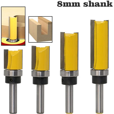 GUAZHUNIFR Fraise à Bois 4 Pièces pour Défonceuse, Affleureuse et Toupie - 8 mm - Ensemble de Bits de Routeur pour Modèles et Finitions 3 GUAZHUNIFR Fraise à Bois 4 Pièces pour Défonceuse, Affleureuse et Toupie - 8 mm - Ensemble de Bits de Routeur pour Modèles et Finitions