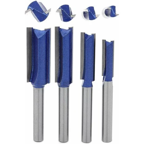 GUAZHUNIFR Fraise à Défoncer 6mm Droite en Carbure - 4Pcs pour Menuiserie et Woodworking 4 GUAZHUNIFR Fraise à Défoncer 6mm Droite en Carbure - 4Pcs pour Menuiserie et Woodworking – Image 2