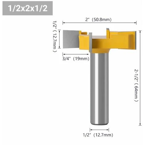 Fraises à Défoncer CNC Standard Pour Spoilboard - Fraise Aplatissante Pour Plaque - Tige de 1,27 cm, Irisfr (1pcs) 4 Fraises à Défoncer CNC Standard Pour Spoilboard - Fraise Aplatissante Pour Plaque - Tige de 1,27 cm, Irisfr (1pcs) – Image 2