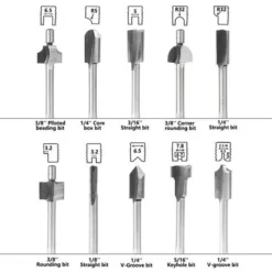 SUPERSELLER Fraise Pour Défonceuse - Avec Boîte | Haute Qualité pour Affleureuse et Toupie 11 SUPERSELLER Fraise Pour Défonceuse - Avec Boîte | Haute Qualité pour Affleureuse et Toupie -Toupie Soldes 48217661 5