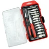 SUPERSELLER Porte-outils De Toupie 16PCS Couteaux Professionnels pour Sculpture et Scrapbooking - Kit Complet avec Pochoir à Point Fin -Toupie Soldes 48736648 1
