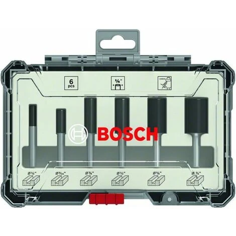 Bosch Jeu De Fraises à Rainurer, Queue 1/4", 6 Pièces 2607017467 - Fraise Pour Défonceuse, Affleureuse Et Toupie 3 Bosch Jeu De Fraises à Rainurer, Queue 1/4", 6 Pièces 2607017467 - Fraise Pour Défonceuse, Affleureuse Et Toupie