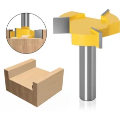 Fraise pour Défonceuse 12mm - SUPERSELLER Fraise Raboteuse 3 Ailes pour Surfaçage et Rabotage du Bois -Toupie Soldes 51244981 2