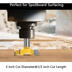 Fraise pour Défonceuse 12mm - SUPERSELLER Fraise Raboteuse 3 Ailes pour Surfaçage et Rabotage du Bois -Toupie Soldes 51244981 4