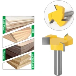 Fraise pour Défonceuse 12mm - SUPERSELLER Fraise Raboteuse 3 Ailes pour Surfaçage et Rabotage du Bois -Toupie Soldes 51244981 5