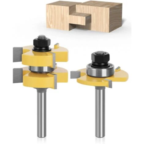 Jeu de Fraises en T 8mm pour Bois - 3 Dents, Queue Langue Appariée - Outil de Coupe pour Défonceuse, Affleureuse et Toupie - Triomphe 3 Jeu de Fraises en T 8mm pour Bois - 3 Dents, Queue Langue Appariée - Outil de Coupe pour Défonceuse, Affleureuse et Toupie - Triomphe