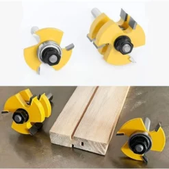 Jeu de Fraises en T 8mm pour Bois - 3 Dents, Queue Langue Appariée - Outil de Coupe pour Défonceuse, Affleureuse et Toupie - Triomphe 9 Jeu de Fraises en T 8mm pour Bois - 3 Dents, Queue Langue Appariée - Outil de Coupe pour Défonceuse, Affleureuse et Toupie - Triomphe -Toupie Soldes 54251273 3