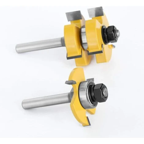 Jeu de Fraises en T 8mm pour Bois - 3 Dents, Queue Langue Appariée - Outil de Coupe pour Défonceuse, Affleureuse et Toupie - Triomphe 7 Jeu de Fraises en T 8mm pour Bois - 3 Dents, Queue Langue Appariée - Outil de Coupe pour Défonceuse, Affleureuse et Toupie - Triomphe – Image 5
