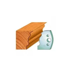 LUXOUTILS 509 : Jeu De Fers Moulure Montant (50 x 4 mm) pour Porte-Outils de Toupie - Haute Précision