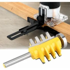 Fraise à Bois Tenon Biseau 1/2" pour Jointure de Doigt - Cadeau Romantique Fraise Défonceuse pour Portes, Tables, Étagères, Murs - Macaron -Toupie Soldes 54814800 5