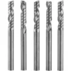 5pcs Fraise Au Carbure De Tungstène 3.175mm (1/8") Tige Seule Flûte Fraise CNC - Starlight