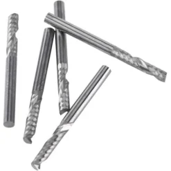 5pcs Fraise Au Carbure De Tungstène 3.175mm (1/8") Tige Seule Flûte Fraise CNC - Starlight -Toupie Soldes 54851023 3