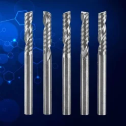 5pcs Fraise Au Carbure De Tungstène 3.175mm (1/8") Tige Seule Flûte Fraise CNC - Starlight -Toupie Soldes 54851023 4