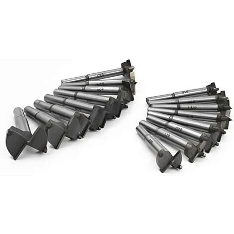 MONLY Meche Bois Forstner Foret 15-35mm 16PCS - Trépan Carbone Acier Haute Vitesse pour Bois, Dalles et Charnières 5 MONLY Meche Bois Forstner Foret 15-35mm 16PCS - Trépan Carbone Acier Haute Vitesse pour Bois, Dalles et Charnières – Image 3