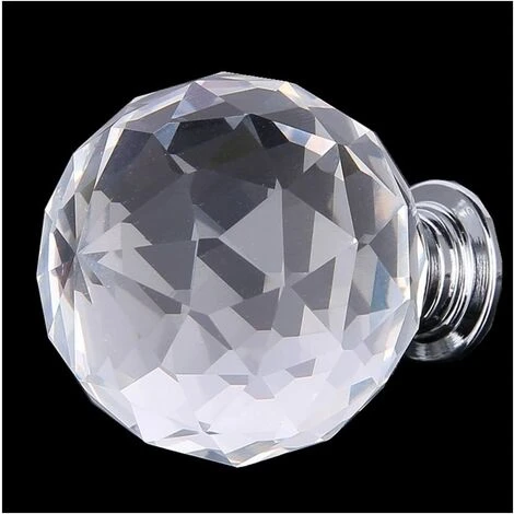 ELLE 10pcs Boutons de Tiroir Sphériques en Cristal - Poignées de Traction pour Placard et Garde-robe (40MM) 5 ELLE 10pcs Boutons de Tiroir Sphériques en Cristal - Poignées de Traction pour Placard et Garde-robe (40MM) – Image 3