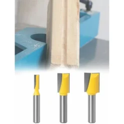 TINOR 8mm Fraises Droites en Carbure - Ensemble de 3 Pièces pour Défonceuse, Affleureuse et Toupie 11 TINOR 8mm Fraises Droites en Carbure - Ensemble de 3 Pièces pour Défonceuse, Affleureuse et Toupie -Toupie Soldes 55018722 5