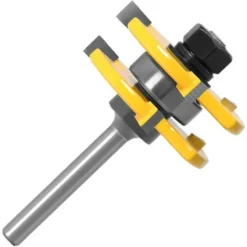 TINOR Fraise à Rainurer 45° avec Verrouillage, Mèche de Langue et Fraise à Bois pour Défonceuse (1/4'' - 6,35mm) - Outil de Menuiserie Professionnel 9 TINOR Fraise à Rainurer 45° avec Verrouillage, Mèche de Langue et Fraise à Bois pour Défonceuse (1/4'' - 6,35mm) - Outil de Menuiserie Professionnel -Toupie Soldes 55018761 3