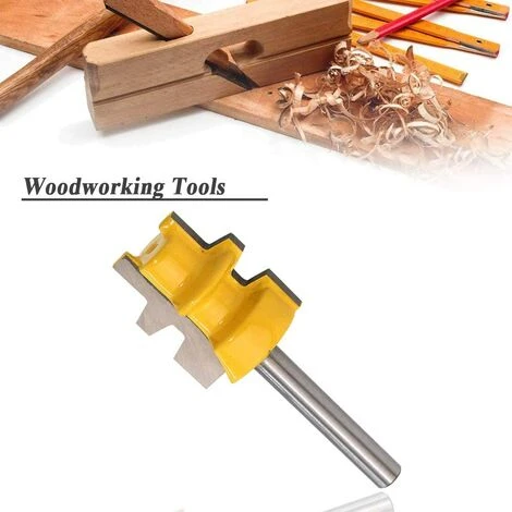FLYME Fraise à Joint De Colle Réversible, Coupe Tenon Réversible Moyenne à Tige De 1/4 Pouce - Outil de Travail du Bois Professionnel 4 FLYME Fraise à Joint De Colle Réversible, Coupe Tenon Réversible Moyenne à Tige De 1/4 Pouce - Outil de Travail du Bois Professionnel – Image 2