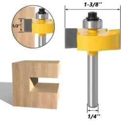 FLYME Ensemble De Fraises à Rainurer à Tige De 1/4 Po - 6 Roulements Interchangeables (1/8", 1/4", 5/16", 3/8", 7/16", 1/2") - Pour Défonceuse, Affleureuse Et Toupie -Toupie Soldes 56628306 3