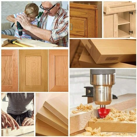 LEDMOMO Fraises Défonceuse 6.35mm - Coffret de 15 Fraises Tige 1/4" en Carbure de Tungstène pour Travail du Bois 7 LEDMOMO Fraises Défonceuse 6.35mm - Coffret de 15 Fraises Tige 1/4" en Carbure de Tungstène pour Travail du Bois – Image 5