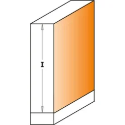 CMT ORANGE TOOLS 706.127.41B Fraise à Affleurer 2 Roulements HW Z2+2, D=12.7x25.4x80 mm - Pour Défonceuse, Affleureuse et Toupie -Toupie Soldes 57316019 3