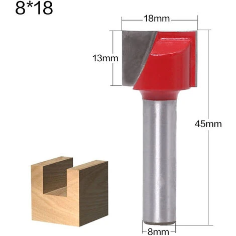 FR-LIFE BR-Vie 6Pcs Fraises à Rainurer pour Bois - Double Tranchant, Nettoyage du Fond - 8mm Tige - Diamètres 18/20/22/25/30/32mm 7 FR-LIFE BR-Vie 6Pcs Fraises à Rainurer pour Bois - Double Tranchant, Nettoyage du Fond - 8mm Tige - Diamètres 18/20/22/25/30/32mm – Image 5
