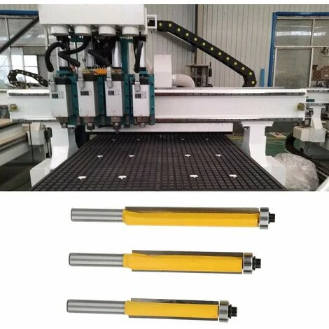 AIDUCHO Fraise à Affleurer 8mm avec Roulement Supérieur - 8*1/2*50.8 - Pour Défonceuse, Affleureuse et Toupie 6 AIDUCHO Fraise à Affleurer 8mm avec Roulement Supérieur - 8*1/2*50.8 - Pour Défonceuse, Affleureuse et Toupie – Image 4