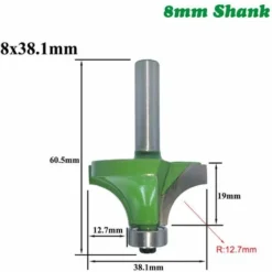 GRID COOL Lot de 6 Fraises Rondes 8 mm Queue Arrondie pour Défonceuse, Affleureuse et Toupie - Idéal pour Travail du Bois 11 GRID COOL Lot de 6 Fraises Rondes 8 mm Queue Arrondie pour Défonceuse, Affleureuse et Toupie - Idéal pour Travail du Bois -Toupie Soldes 58348431 5