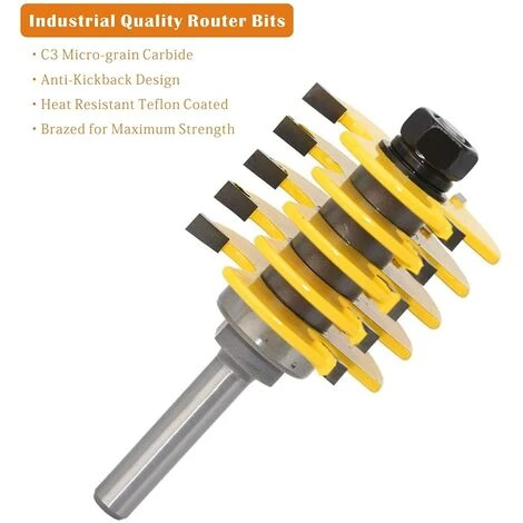 AOUGO Fraise à Bois Professionnelle à Tige de 8 mm - Outil de Coupe pour Défonceuse, Affleureuse et Toupie 6 AOUGO Fraise à Bois Professionnelle à Tige de 8 mm - Outil de Coupe pour Défonceuse, Affleureuse et Toupie – Image 4