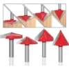 ALMI 6Pcs Fraise à Rainurer Droit En V, 60° 90° 120°, Queue de 8mm, Fraise à Bois 3D En V pour CNC 2 ALMI 6Pcs Fraise à Rainurer Droit En V, 60° 90° 120°, Queue de 8mm, Fraise à Bois 3D En V pour CNC -Toupie Soldes 58695023 1