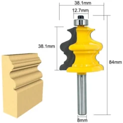 Lot de 3 Fraises à Défoncer pour Moulures Architecturales 8 mm - CATHERINE 11 Lot de 3 Fraises à Défoncer pour Moulures Architecturales 8 mm - CATHERINE -Toupie Soldes 59486071 5