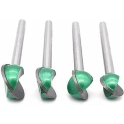 CHANCEY 4Pcs Fraises à Rainurer en Alliage d'Acier Tungstène pour Défonceuse - 6mm Tige, 16/18/20/22mm Diamètre - Idéal pour Bois -Toupie Soldes 59618501 3