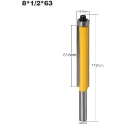Fraise à Bois Extra-longue GrooFoo 76.2mm - Poignée 8mm pour Défonceuse, Affleureuse et Toupie 8 Fraise à Bois Extra-longue GrooFoo 76.2mm - Poignée 8mm pour Défonceuse, Affleureuse et Toupie -Toupie Soldes 59659963 2