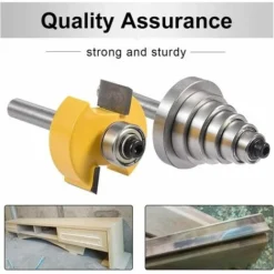 IRISFR Mèche de Routeur à Feuillure 1/4'' avec 6 Roulements Réglables - Fraise à Rainurer en Carbure Cimenté pour Travail du Bois et Bricolage 10 IRISFR Mèche de Routeur à Feuillure 1/4'' avec 6 Roulements Réglables - Fraise à Rainurer en Carbure Cimenté pour Travail du Bois et Bricolage -Toupie Soldes 59803984 4