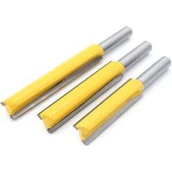 DENUOTOP Fraises à Rainurer 3Pcs 8mm - Fraises de Fraisage Extra Longues pour Bois - 8mm x 1/2" x 50.8mm, 63mm, 76mm -Toupie Soldes 60004401 4
