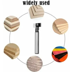 LYCXAMES Fraise En Rainure En T 8mm - 3Pcs (7.94/9.52/12.7mm) - Fraises à Bois pour Outils Électriques - Défonceuse, Affleureuse et Toupie 8 LYCXAMES Fraise En Rainure En T 8mm - 3Pcs (7.94/9.52/12.7mm) - Fraises à Bois pour Outils Électriques - Défonceuse, Affleureuse et Toupie -Toupie Soldes 60438407 2