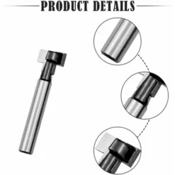 LYCXAMES Fraise En Rainure En T 8mm - 3Pcs (7.94/9.52/12.7mm) - Fraises à Bois pour Outils Électriques - Défonceuse, Affleureuse et Toupie 9 LYCXAMES Fraise En Rainure En T 8mm - 3Pcs (7.94/9.52/12.7mm) - Fraises à Bois pour Outils Électriques - Défonceuse, Affleureuse et Toupie -Toupie Soldes 60438407 3