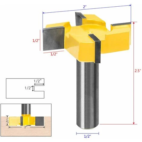 FLYME Fraise à Défoncer Standard pour Spoilboard - Fraise Aplatissante pour Plaque - Tige de 1,27 cm - Fraise pour Défonceuse, Affleureuse et Toupie 4 FLYME Fraise à Défoncer Standard pour Spoilboard - Fraise Aplatissante pour Plaque - Tige de 1,27 cm - Fraise pour Défonceuse, Affleureuse et Toupie – Image 2