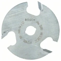 Fraise à Rainurer Expert BOSCH 2608629388 pour Bois, 8 mm, D1 50,8 mm, L 2,5 mm, G 8 mm - Pour Défonceuse, Affleureuse et Toupie