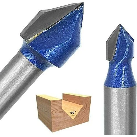 TRIOMPHE 4 PCS 6mm Tige V Rainure En Carbure Monobloc Routeur CNC Gravure 90 Degrés V-Rainurage Bit Outils De Travail Du Bois, T-Audace 7 TRIOMPHE 4 PCS 6mm Tige V Rainure En Carbure Monobloc Routeur CNC Gravure 90 Degrés V-Rainurage Bit Outils De Travail Du Bois, T-Audace – Image 5