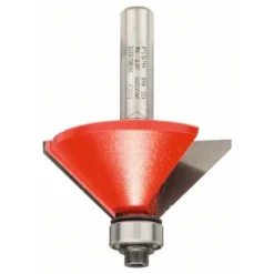 BOSCH 2608629379 Fraise à Chanfreiner Expert Pour Bois, 8 mm, D 44 mm, L 18,5 mm, G 61 mm - Fraise Pour Défonceuse, Affleureuse Et Toupie