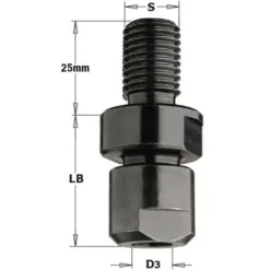 CMT Mandrin Bout Arbre Toupie 30 ou 50 Filetage M16 - Pince 10 mm | Porte-outils de Toupie Haute Précision