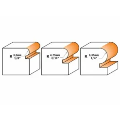 Fraise Carbure Demi Rond Rayon 4,75 mm - Queue 8 mm - Pour Défonceuse, Affleureuse et Toupie - CMT -Toupie Soldes 60589753 2