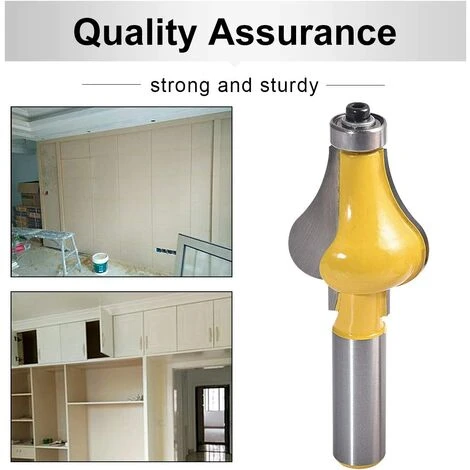 Cisea 2pcs Jeu de Fraises à Main pour Rampe - Défonceuse Standard/Flûte - Tige de 1/2'' pour Escaliers et Rampes 6 Cisea 2pcs Jeu de Fraises à Main pour Rampe - Défonceuse Standard/Flûte - Tige de 1/2'' pour Escaliers et Rampes – Image 4