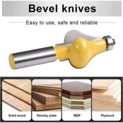 Cisea 2pcs Jeu de Fraises à Main pour Rampe - Défonceuse Standard/Flûte - Tige de 1/2'' pour Escaliers et Rampes 11 Cisea 2pcs Jeu de Fraises à Main pour Rampe - Défonceuse Standard/Flûte - Tige de 1/2'' pour Escaliers et Rampes -Toupie Soldes 60606719 5