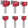 Cisea 6Pcs Fraises à Rainurer 8mm pour Bois - Double Tranchant, Nettoyage Fond de Bois - Diamètres 18/20/22/25/30/32mm 1 Cisea 6Pcs Fraises à Rainurer 8mm pour Bois - Double Tranchant, Nettoyage Fond de Bois - Diamètres 18/20/22/25/30/32mm -Toupie Soldes 60606768 1