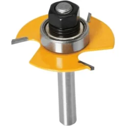 NAXUNNN Jeu de 6 Fraises à Rainurer 8mm pour Défonceuse, Affleureuse et Toupie - Lames Réglables 1,8mm à 6,35mm -Toupie Soldes 60664415 3