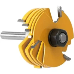 NAXUNNN Jeu de 6 Fraises à Rainurer 8mm pour Défonceuse, Affleureuse et Toupie - Lames Réglables 1,8mm à 6,35mm -Toupie Soldes 60664415 4