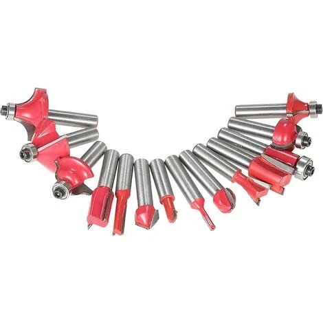 FLYME Fraise Défonceuse 15 Pcs - Kit de Fraises à Rainurer 6.35mm pour Bois - 1/4" Milling Cutter avec Boîtier en Bois 5 FLYME Fraise Défonceuse 15 Pcs - Kit de Fraises à Rainurer 6.35mm pour Bois - 1/4" Milling Cutter avec Boîtier en Bois – Image 3